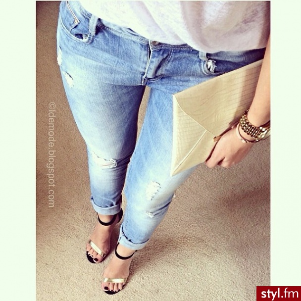 Jeansy Spodnie Moda