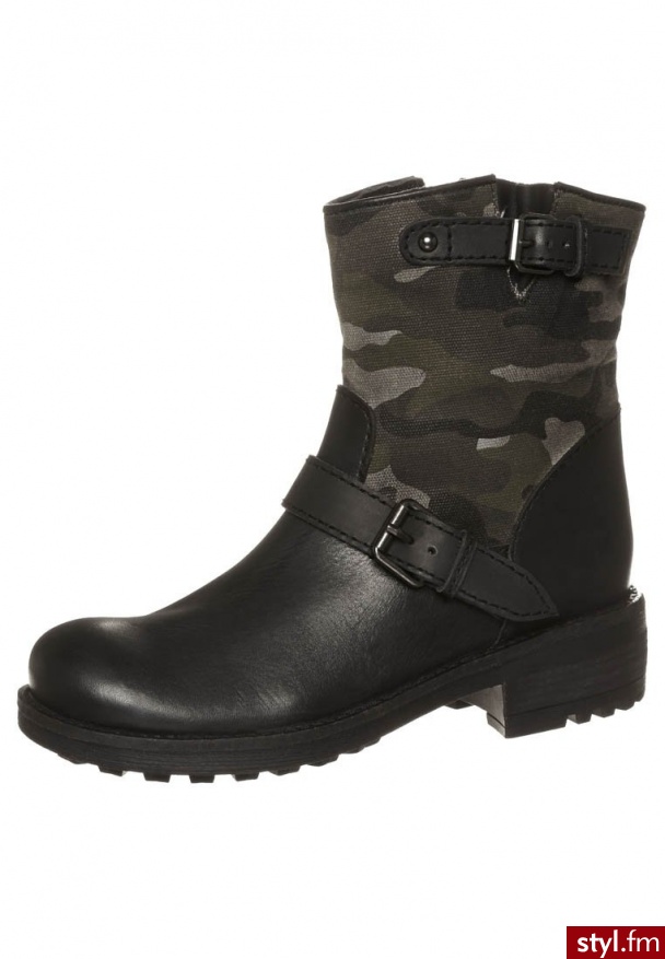 Les Tropéziennes par M Belarbi LUCKY Botki kowbojki i motocyklowe czarny (01585) - Botki Buty Moda