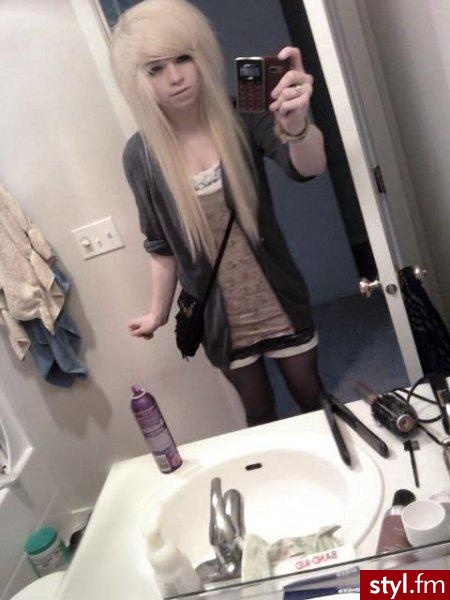 EMO Alternatywne Średnie Fryzury