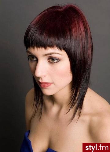 Średnie Fryzury