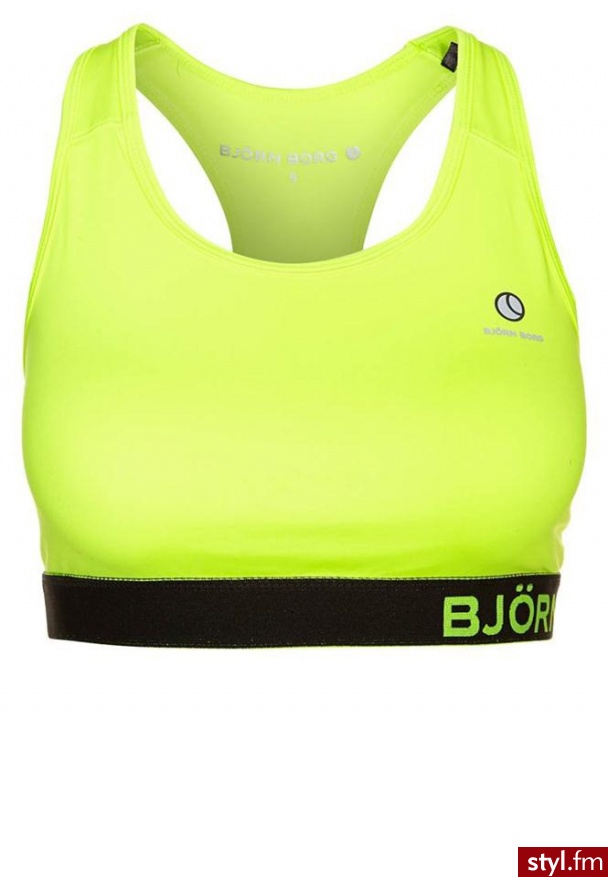 Björn Borg WEN Biustonosz sportowy żółty - Biustonosze Bielizna Moda