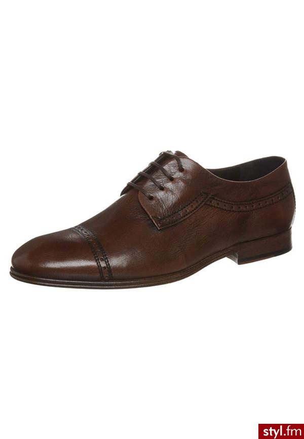 HUDSON SHOES OKSFORDKI BRĄZOWY Moscot - Pozostałe Buty Moda
