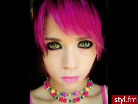 EMO Alternatywne Średnie Fryzury