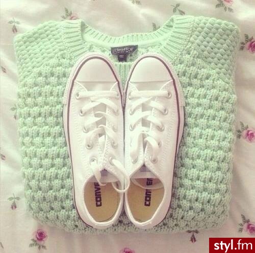 Lubię takie luźne, codzienne połączenia :) ! - Trampki Buty Moda