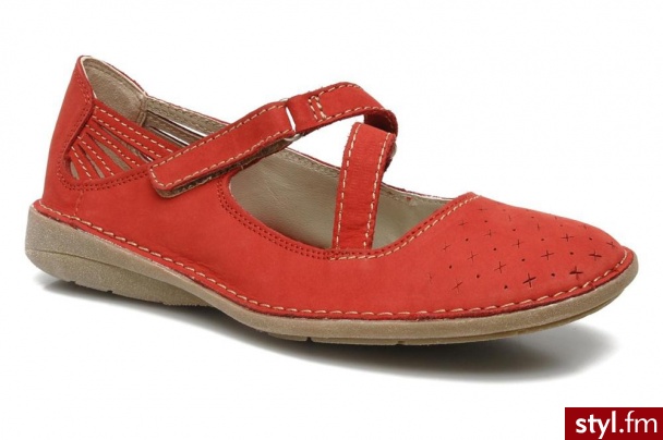 KHRIO BALERINKI LEMONA BY (Czerwony) - Balerinki Buty Moda