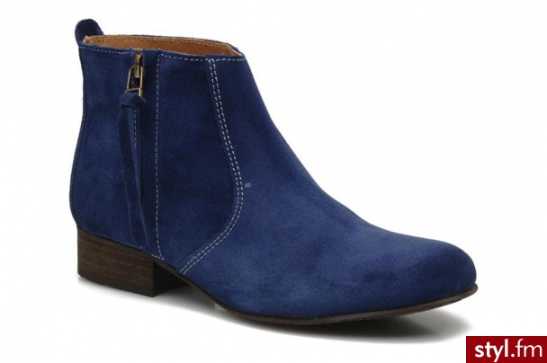Addict-Initial Półbuty i botki Roseau by (Niebieski) - Botki Buty Moda