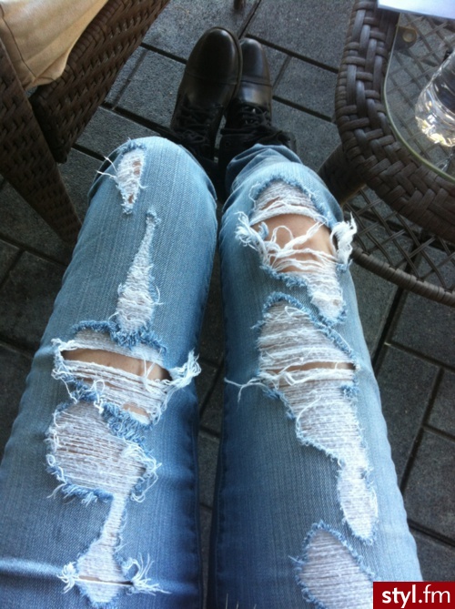 Jeansy Spodnie Moda