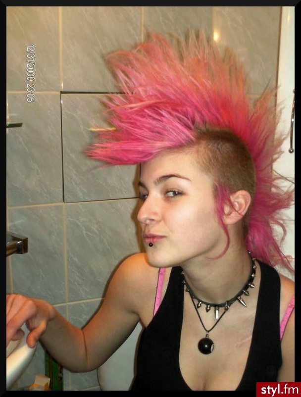 Punk Rock Alternatywne Średnie Fryzury