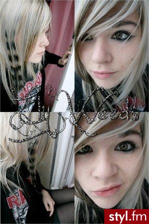 EMO Alternatywne Średnie Fryzury