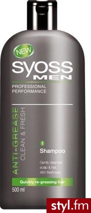 syoss men, clean & fresh, szampon do wlosow przetluszczajacych sie... - Misz-masz