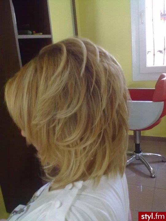 Blond Rozpuszczone Proste Na co dzień Krótkie Fryzury