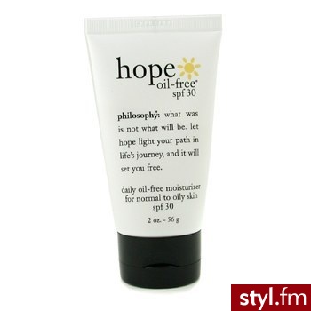Philosophy Beztłuszczowa nawilżająca emulsja do skóry normalnej i tłustej Hope Oil Free SPF 30 Normal Oily Skin 56 g - Emu Buty Moda