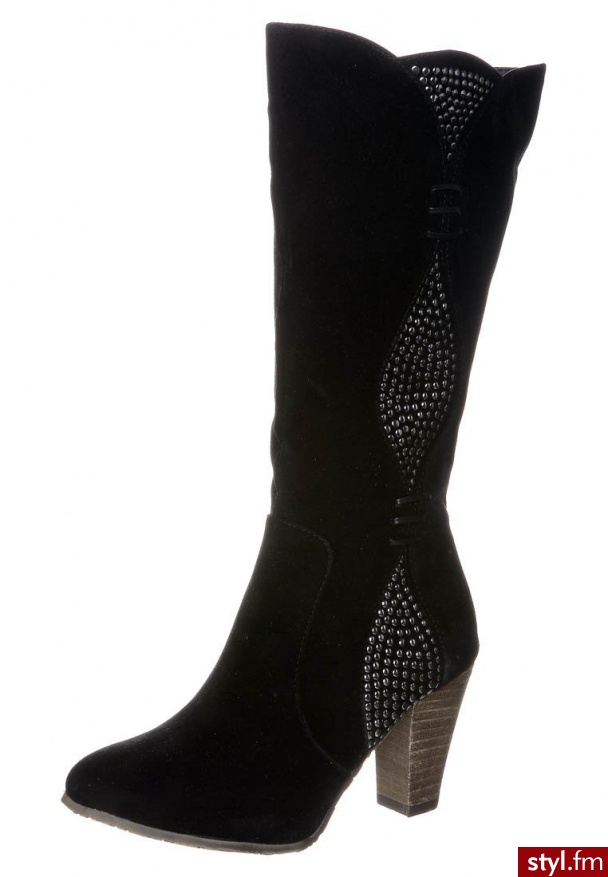 Anna Field Kozaki  czarny - Kozaki Buty Moda