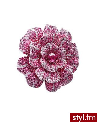 różowe szafiry i diamenty. broszka od Chanel Fine Jewelry - Pozostałe Dodatki Moda