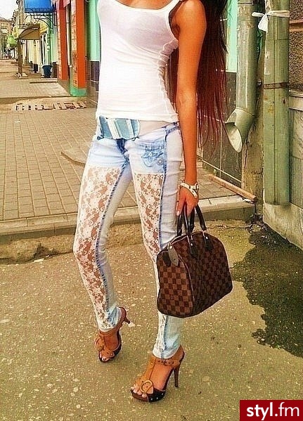 Jeansy Spodnie Moda