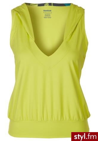 Reebok DANCE Top zielony - Bluzki Ciuchy Moda