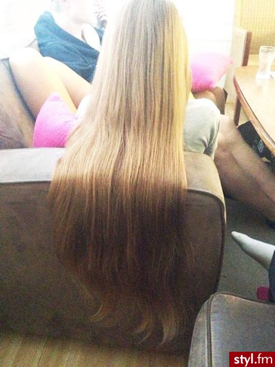 Blond Rozpuszczone Proste Na co dzień Długie Fryzury