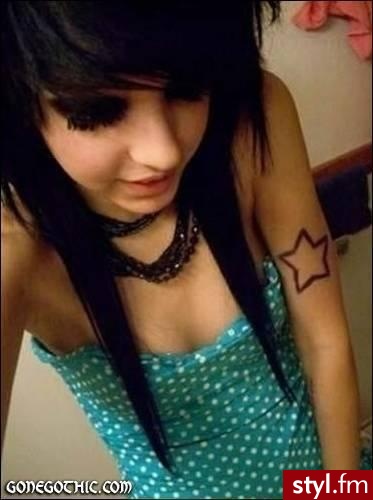 EMO Alternatywne Średnie Fryzury