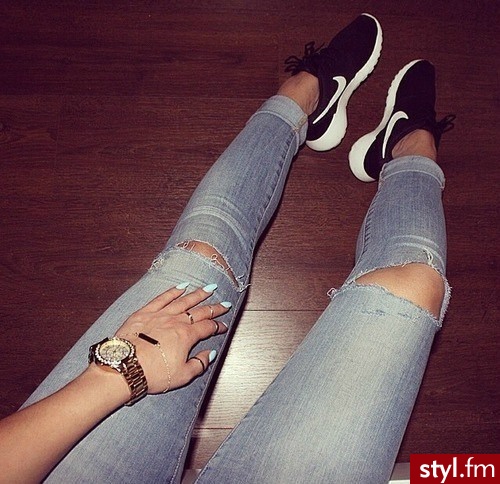 Jeansy Spodnie Moda