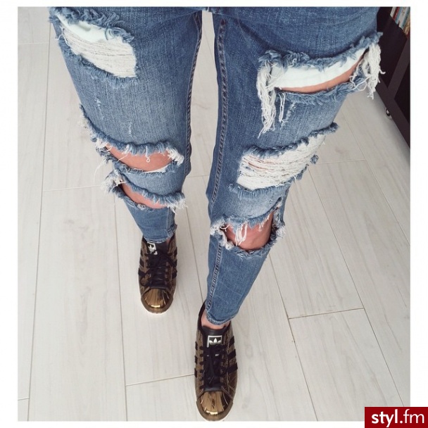 Jeansy Spodnie Moda