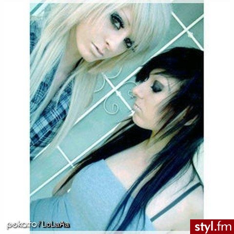 EMO Alternatywne Średnie Fryzury