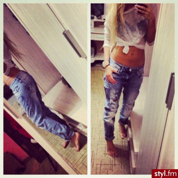 Jeansy Spodnie Moda