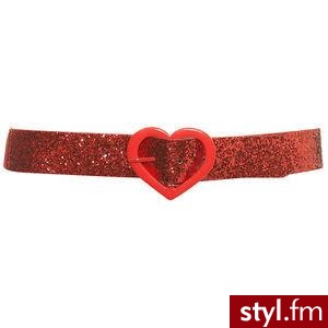 topshop-pasek glitter z serduszkiem - Gadżety Inne Moda