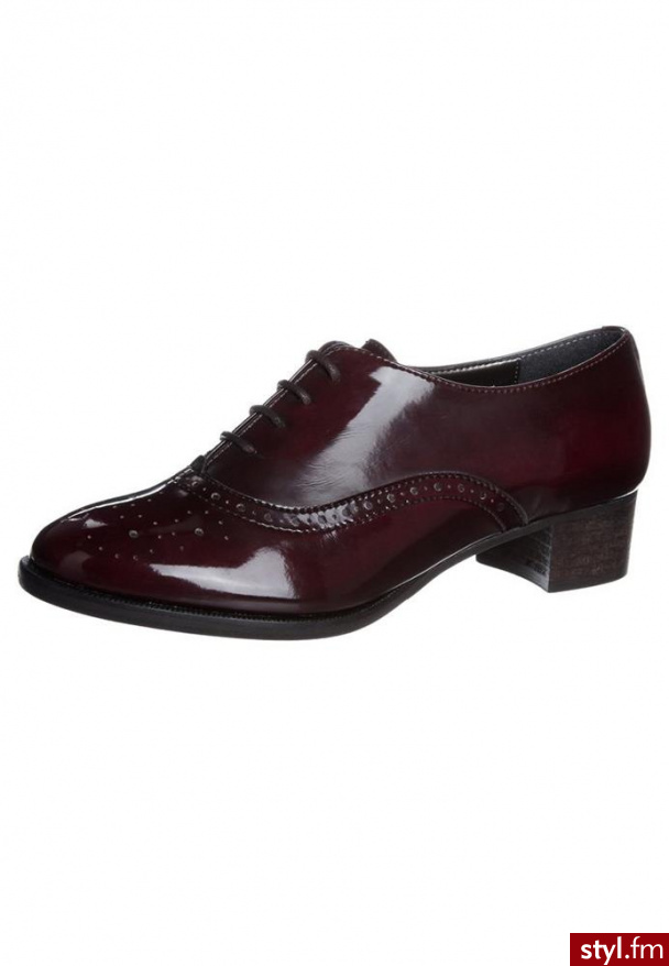 Taupage Oksfordki czerwony (10105) - Pozostałe Buty Moda