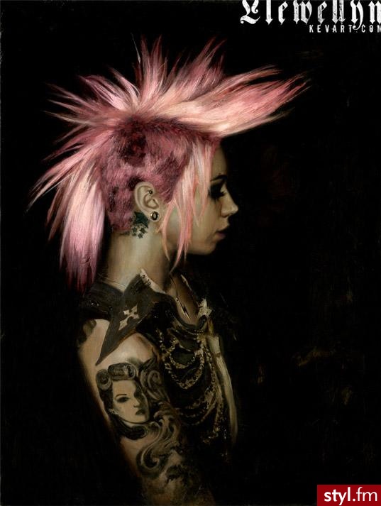 Punk Rock Alternatywne Średnie Fryzury