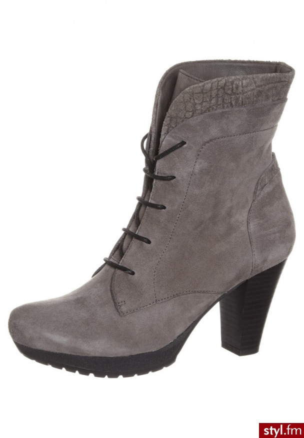 Marc ELBA Botki sznurowane szary (14473039) - Botki Buty Moda