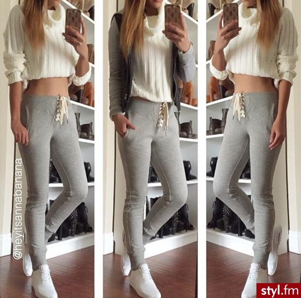 Dresowe Spodnie Moda