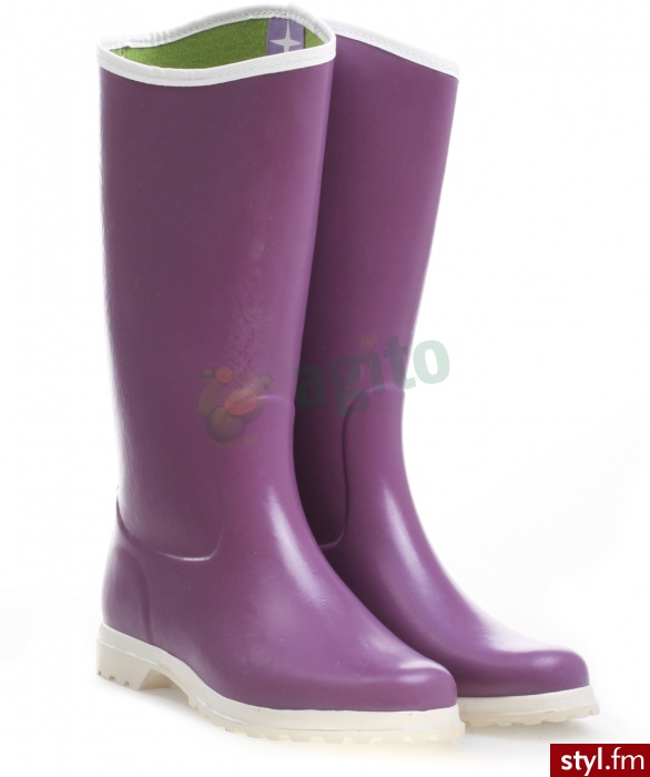 NOVESTA Kalosze lavida fioletowe 217766 - Kalosze Buty Moda