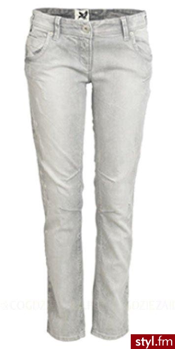 Jeansy - River Island. Dziewczęce, wąskie, białe jeansy z nowej kolekcji River Island. Dobry wybór do tuniki z cienkiej dzianiny czy bluzki w kwiatowe wzory oraz balerin z kokardą. - Pozostałe Ciuchy Moda