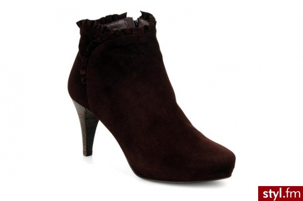 Mine de rien PÓŁBUTY I BOTKI CYNTHIA BY MINE DE RIEN (Brązowy) - Botki Buty Moda