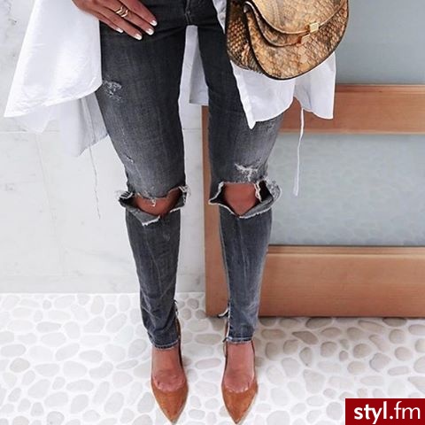 Jeansy Spodnie Moda