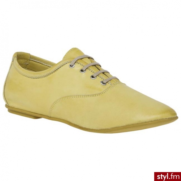 Gino Rossi Półbuty DP592L-TWO-CGCG-2100-0 Żółty (Eggs) - Półbuty Buty Moda
