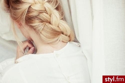 Blond Warkocze Proste Na co dzień Długie Fryzury