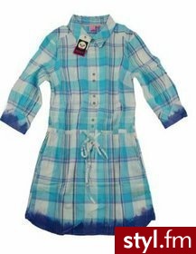Roxy Tunika damska SANDY LANE PLAID niebieska roz.L - Tuniki Ciuchy Moda