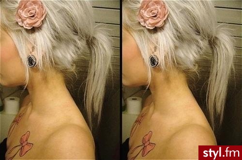 Blond EMO Alternatywne Średnie Fryzury
