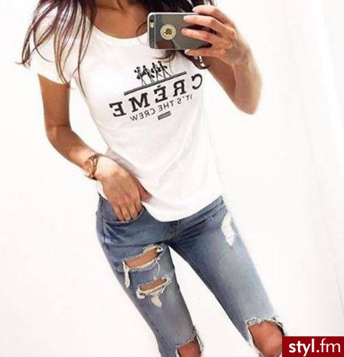 Jeansy Spodnie Moda
