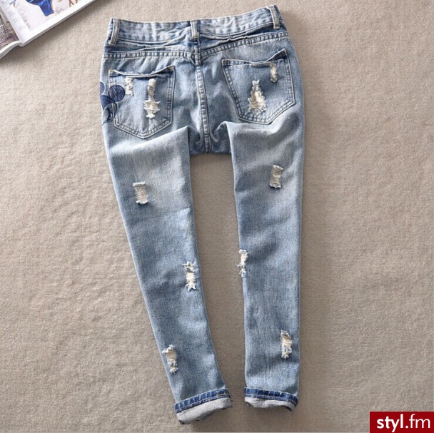 Jeansy Spodnie Moda