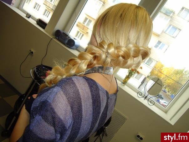 Blond Warkocze Proste Na co dzień Długie Fryzury