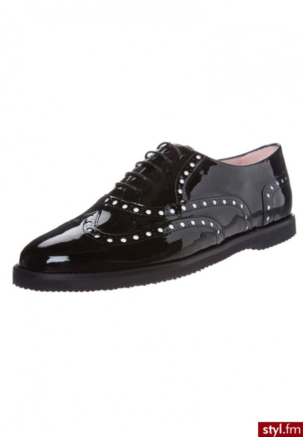 Pretty Loafers Oksfordki czarny (42194 Shade) - Pozostałe Buty Moda