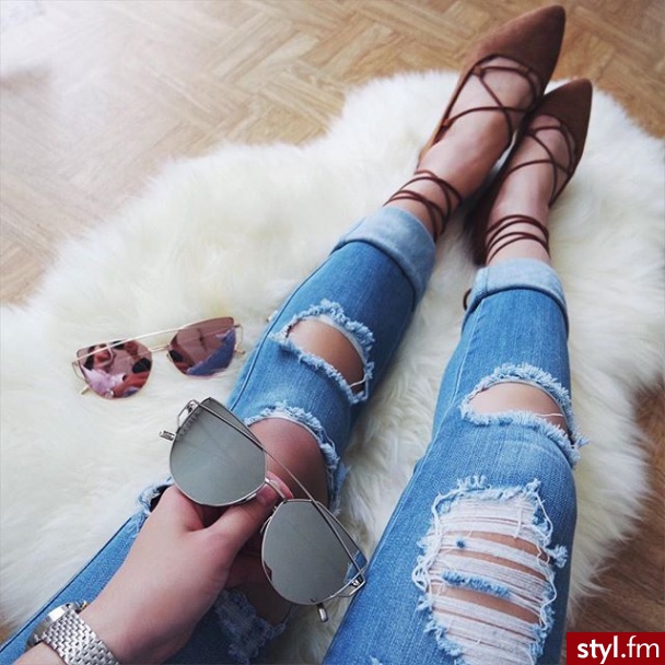 Jeansy Spodnie Moda