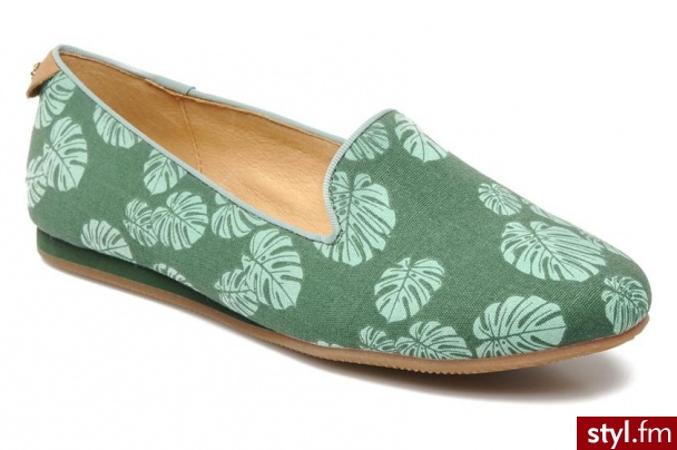 Flip Flop Balerinki Coffee Leaf (zielony) - Balerinki Buty Moda
