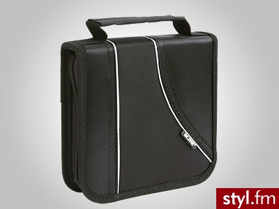 Etui na 32 CD/DVD czarne - Portfele i etui Dodatki Moda