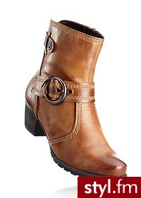 Bonprix Botki wielbłądzia wełna 905296_25157 - Botki Buty Moda