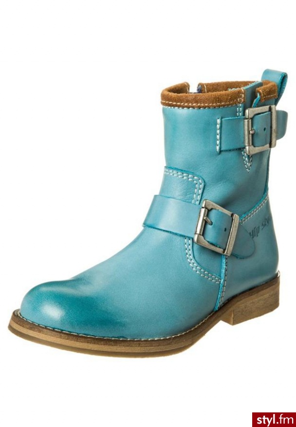 Hip Botki turkusowy Zimowe Turkus trend 2013 - Botki Buty Moda
