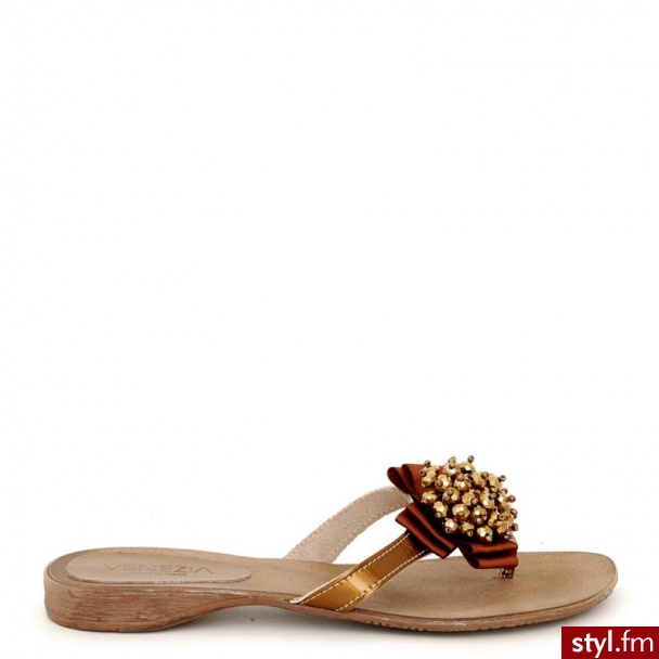 Venezia  Klapki- Japonki 194 Spe Bronz - Klapki Buty Moda