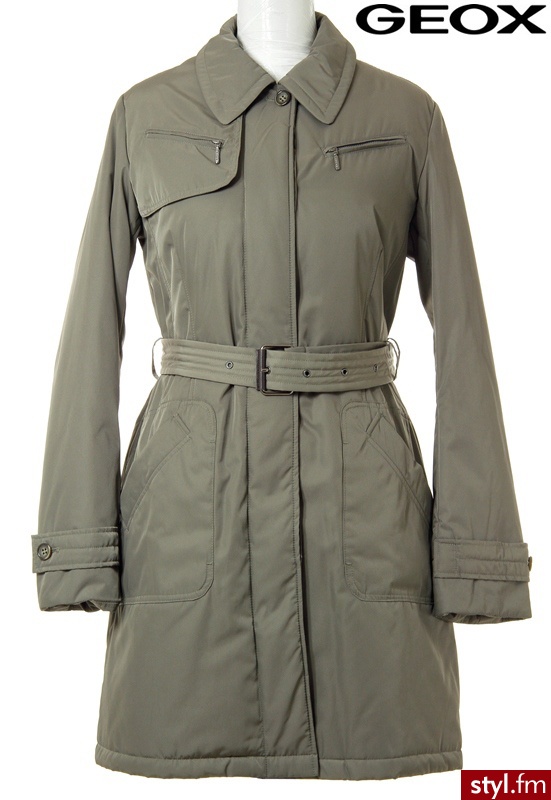 Geox WOMAN JACKET MUD - Kurtki Okrycia Moda